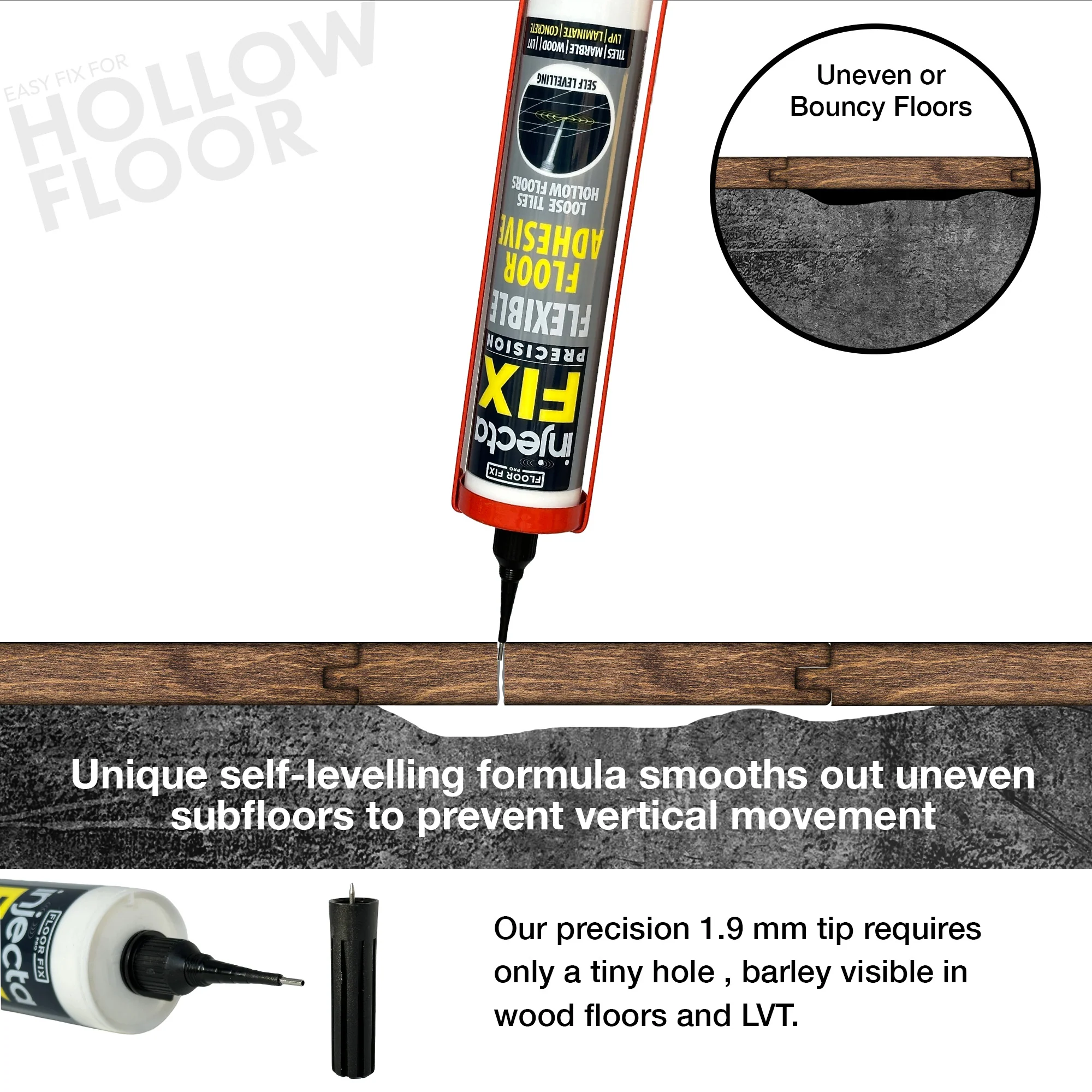 Injectafix Pro 300ml - Bonding Adhesive For Loose Tiles & Hollow Floors - Image 5