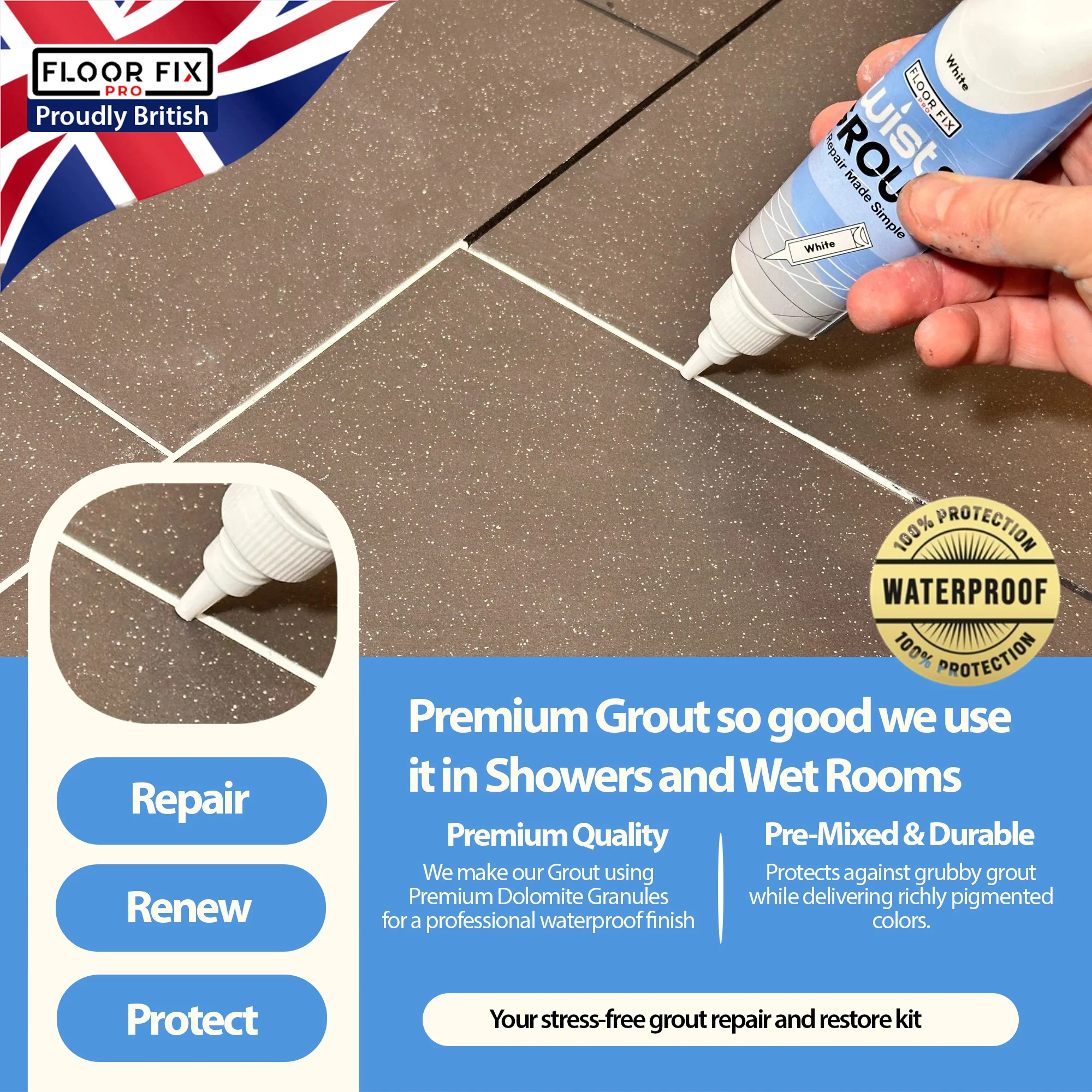 Twist & Grout - Tile Grout Revive And Restore Kit - Image 3